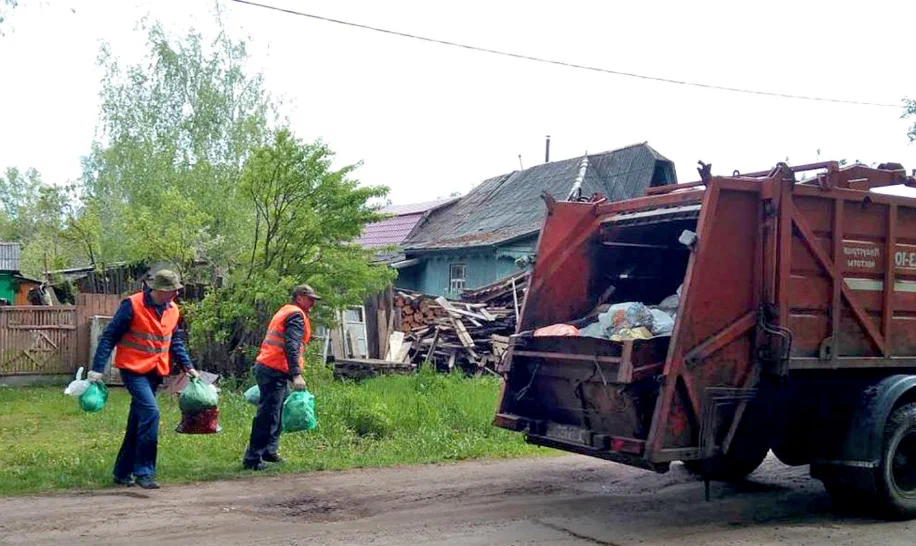 Вывоз мусора из частного дома в Ельце в октябре