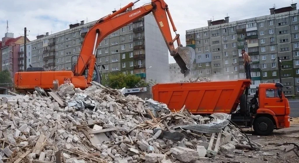 Профессиональный вывоз строительного мусора в Ельце в октябре